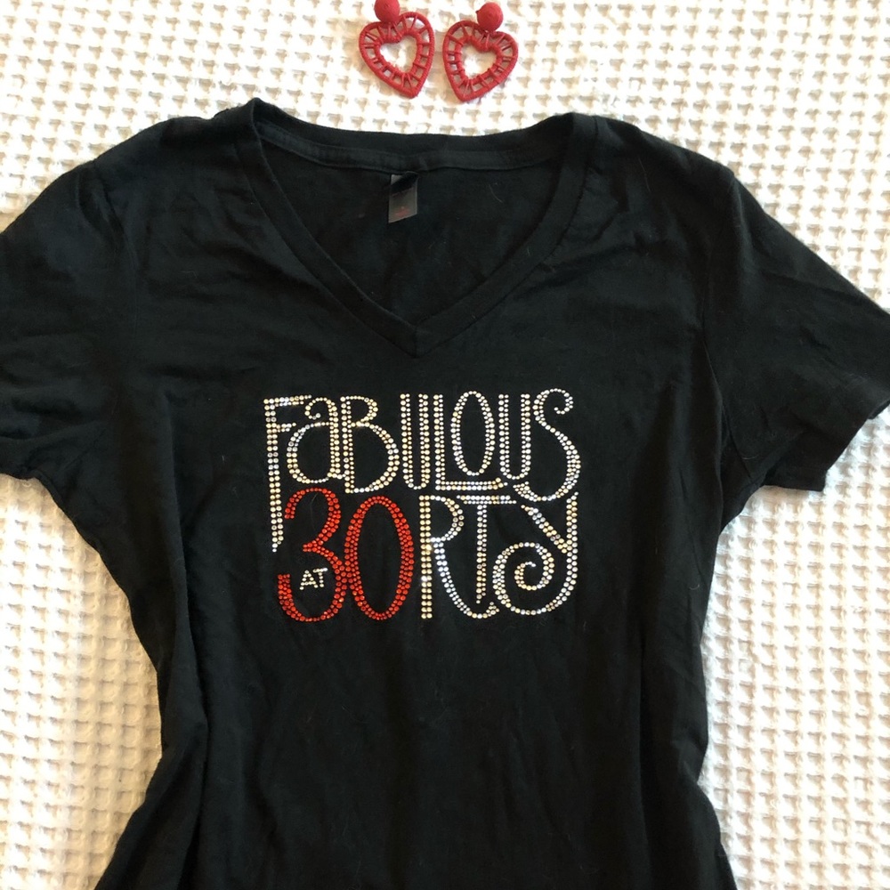 Fab30 bedazzled shirt
